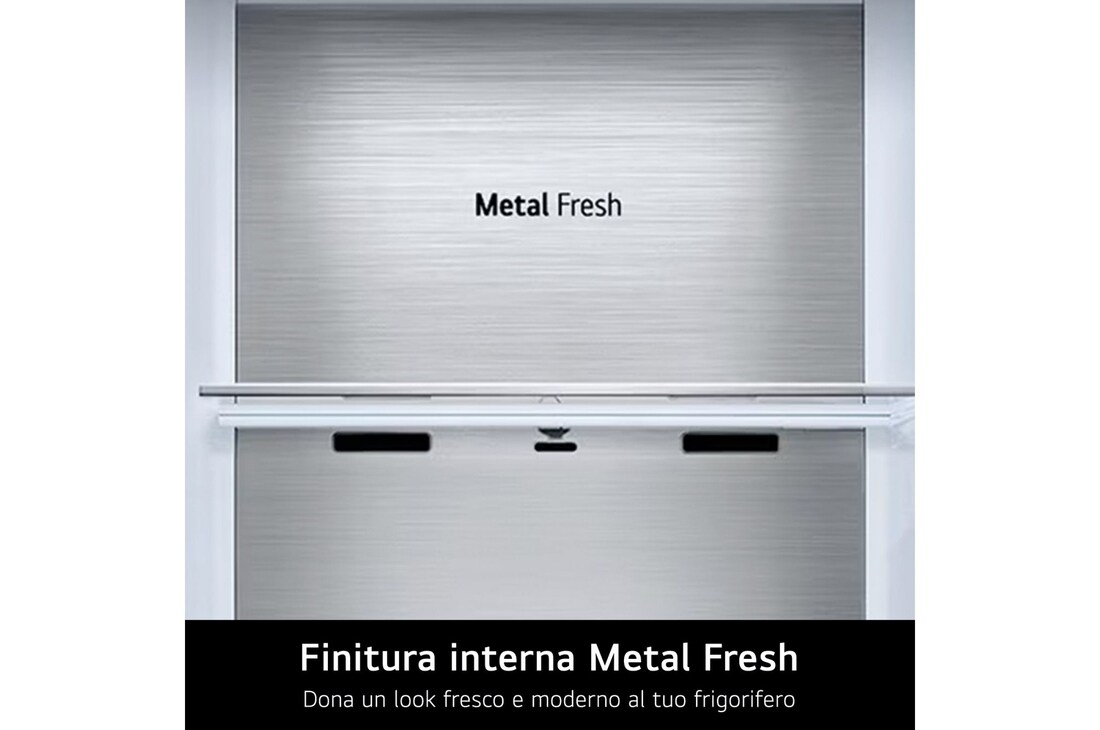 Finitura interna Metal Fresh frigorifero GSLE91EVAB